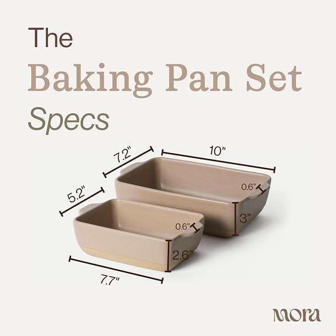 Mora Ceramic Set of 2 Baking Dishes - Image 2
