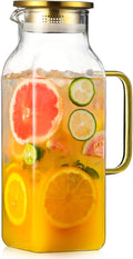 2 Quart Square Glass Pitcher by NETANY