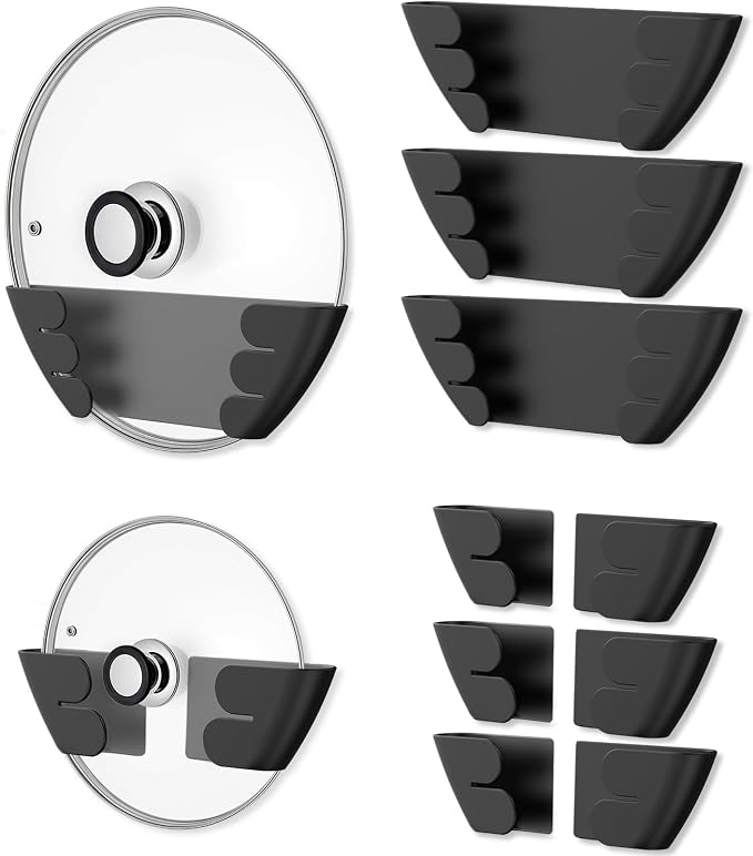 Universal Adjustable Pot Lid Holder Organizer by NICEYOS