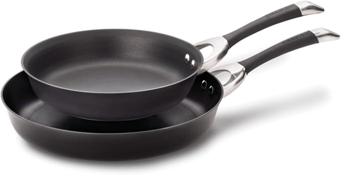 Circulon Symmetry Hard Anodized Nonstick Induction Frying Pan Twin Pack by Circulon