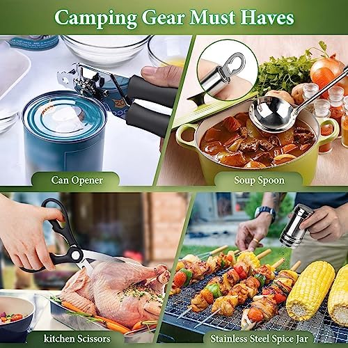 Stainless Steel Camping Cooking Utensil Set