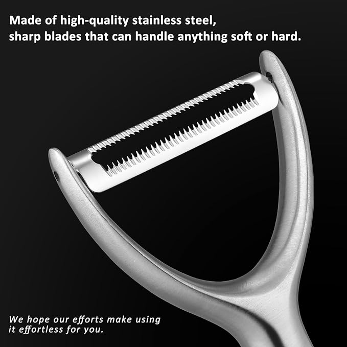 Serrated Blade Premium Y Type 304 Stainless Steel Multifunctional Kitchen - Image 4