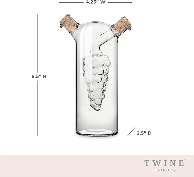 Twine 2-In-1 Oil and Vinegar Cruet Bottle - Image 3