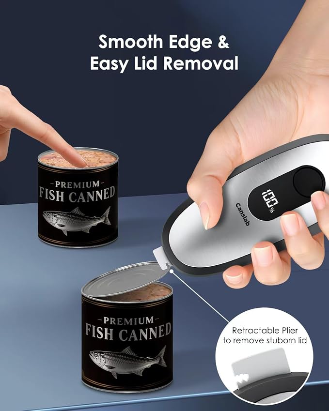 Canslab IRON Rechargeable Electric Can Opener: Wall-Mountable Easy Storage - Image 6
