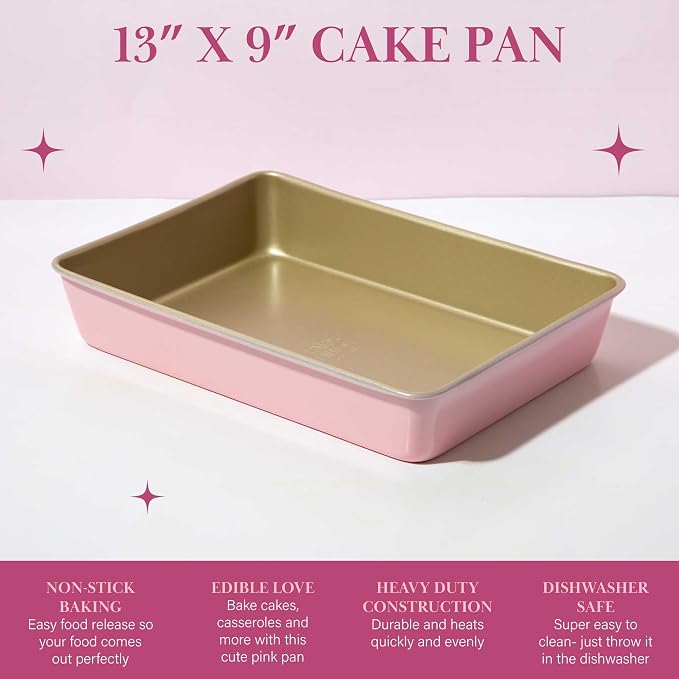 Paris Hilton Nonstick Carbon Steel Bakeware Collection, 13-Inch x 9-Inch - Image 2