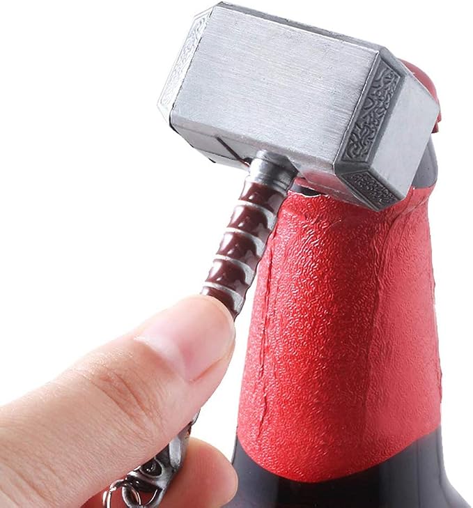 2-Pack Hammer Keychain Bottle Opener and Glove Keychain Bottle Opener, Beer - Image 5