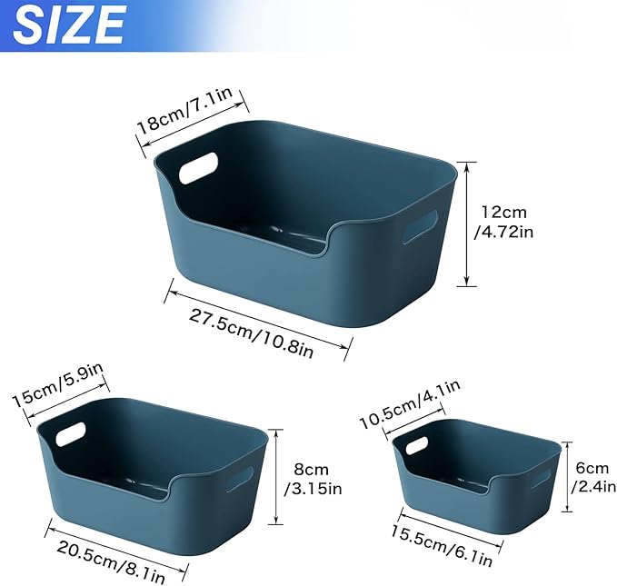 OWill 12-Pack Mixed Plastic Storage Bins and Baskets - Image 2