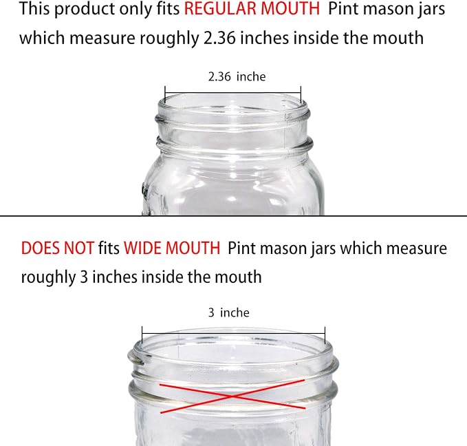 Amolliar Mason Jar Liquid Soap Dispenser Lid, Rust Proof Stainless Steel - Image 6