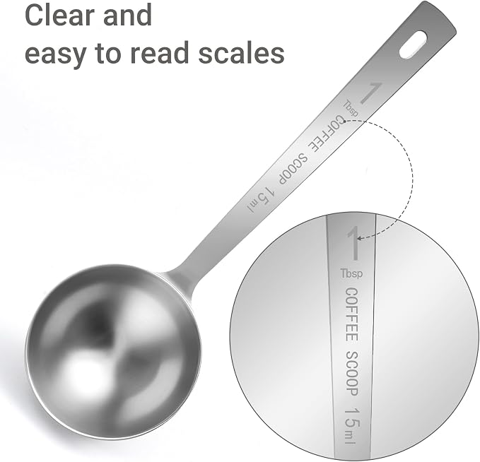 Flezoo 4Pcs Coffee Scoop Spoon - Image 3