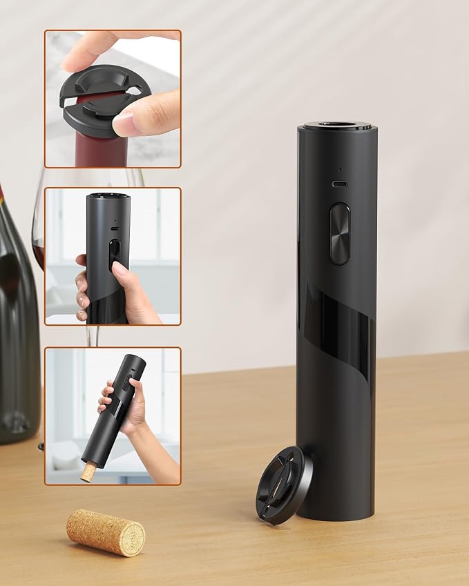 CIRCLE JOY Electric Wine Bottle Opener Set Rechargeable 7-in-1 Wine Set - Image 4