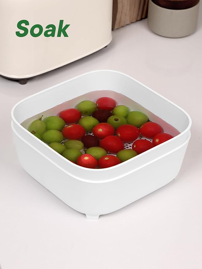 Colander for Kitchen, Detachable Fruit Bowl - Image 4