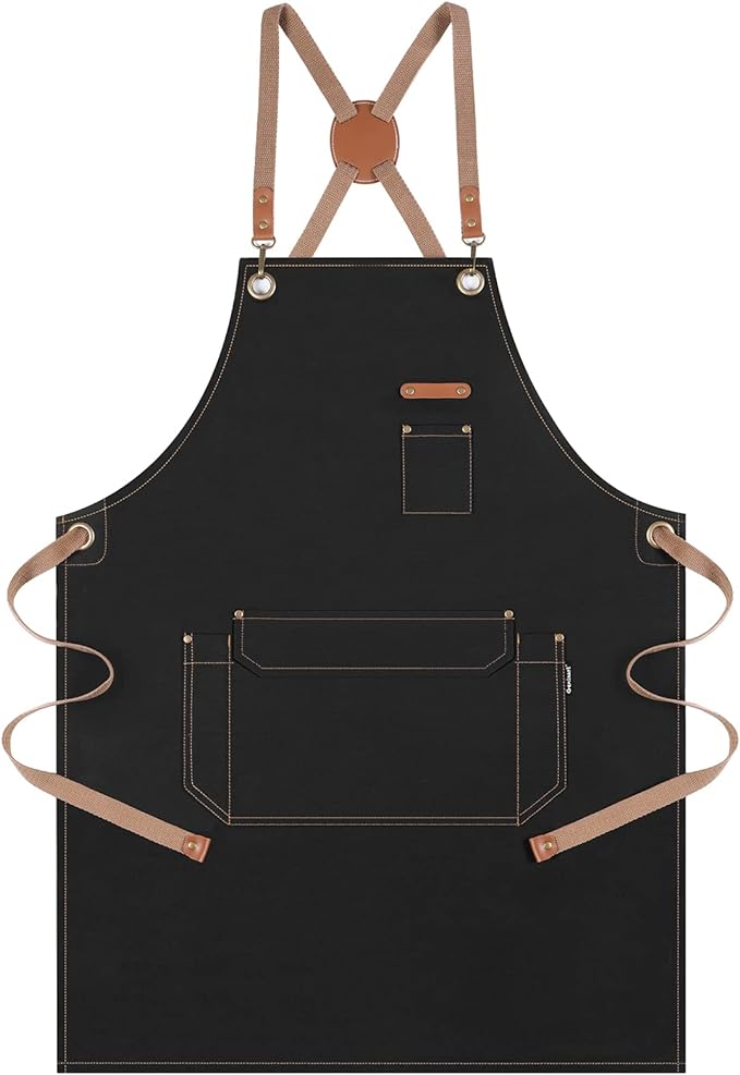 Genixart Chef Apron for Men Women by Genixart