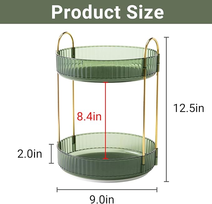 Asayuee 360 Rotating Makeup Organizer - Image 2