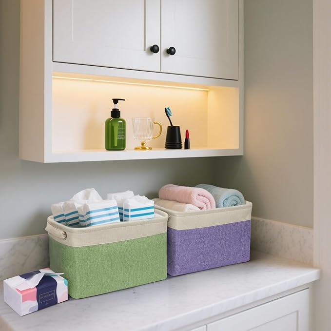 BALEINE 2 Pack Fabric Closet Storage Bins - Image 6