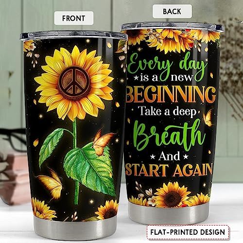 SANDJEST Inspirational Gifts for Birthday Inspirational Cups Tumbler