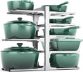 MUDEELA 8-Tier Pots and Pans Organizer under Cabinet, 15.83" Height Heavy Duty by MUDEELA