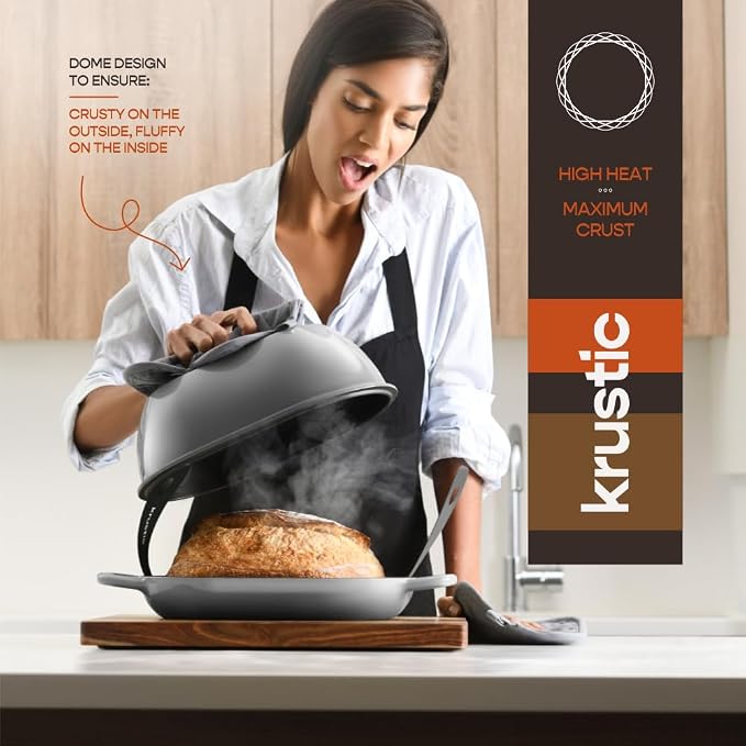 Krustic Enameled Cast Iron Dutch Oven - Image 5