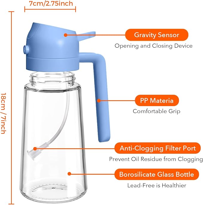 YARRAMATE 16oz/470ml Glass Olive Oil Sprayer - Image 6
