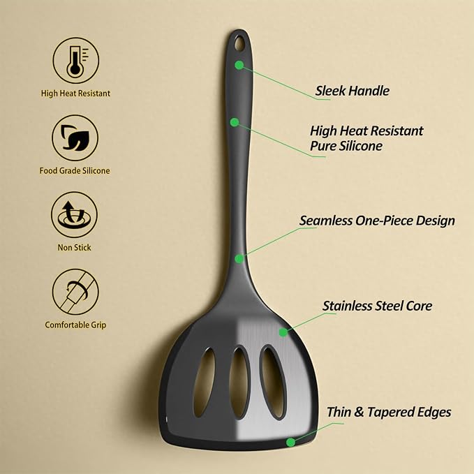Silicone Pancake Spatula Turner - Image 2