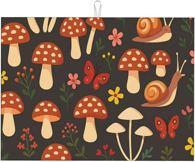 Mushroom Snail Dish Drying Mats by Unknown