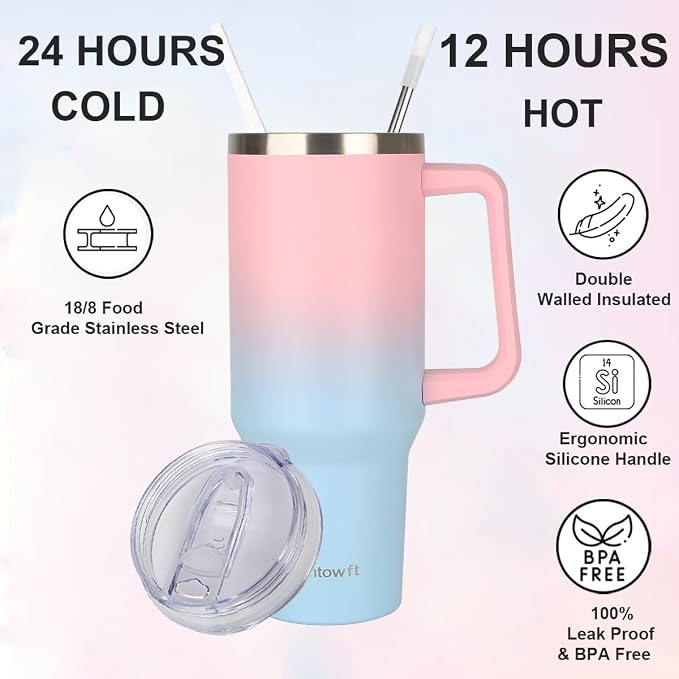 40oz Stainless Steel Double Vacuum Tumbler - Image 5