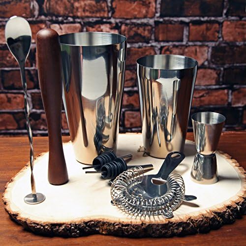 Bartender Kit Cocktail Shaker Set by Toncini | Bartending Tools &