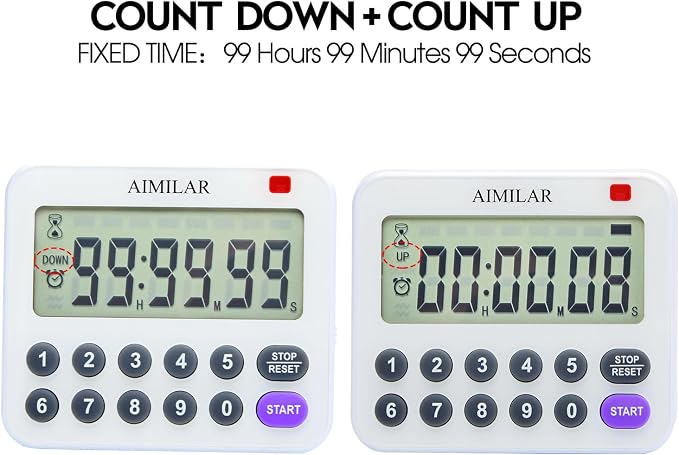 AIMILAR Magnetic Digital Kitchen Timer - Image 2