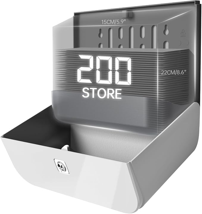 Paper Towel Dispenser, Large Capacity Wall Mount Tissue Dispensers - Image 4