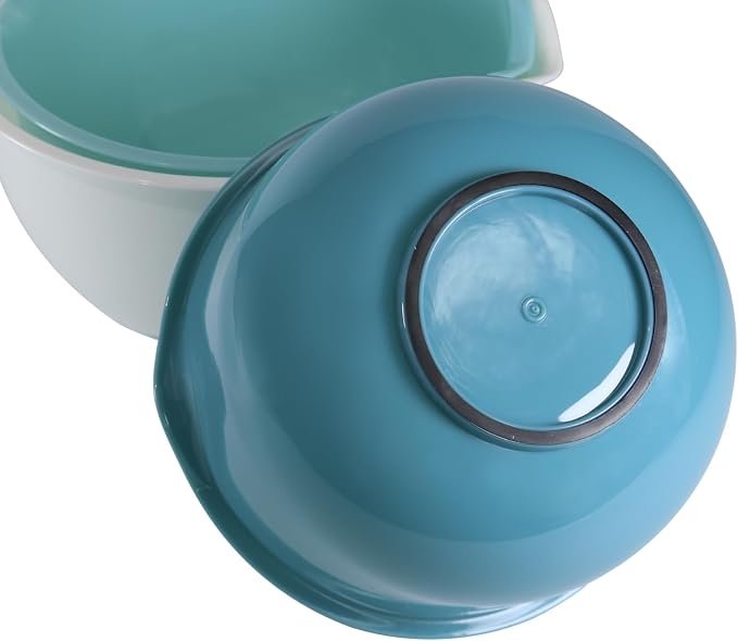 Set of 3 Mixing Bowls with Pour Spout-Nesting Design Saves Space - Image 4
