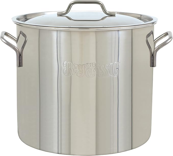 Bayou Classic 1430 30-qt Stainless Stockpot Features Heavy Duty Welded Handles by BayouClassic%C2%AE