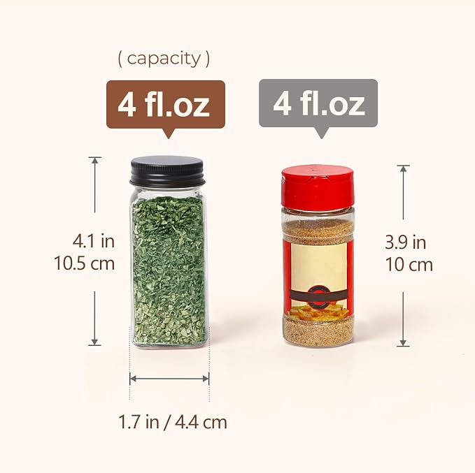 ComSaf 15Pcs 4oz Glass Spice Jars - Image 5