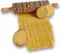 AZTEC Embossed Rolling Pin for Ceramic. Clay Roller and Ceramic Stamp for by ALGISCRAFTS