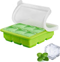 Silicone Ice Cube Trays with Lid, 9x1.3 inch, BPA Free, Small Ice Cube Trays by Aibirui