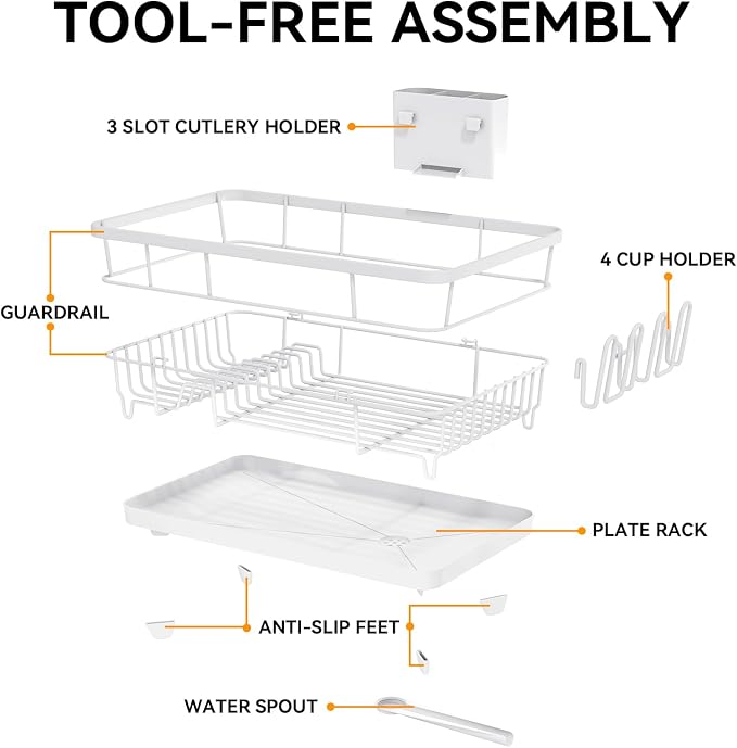 TOOLF Dish Drying Rack, Dish Racks - Image 7