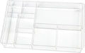ZEXALOR 8-Section Clear Drawer Organizer, Large Acrylic Drawer Divider Tray by ZEXALOR