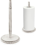 Farmhouse Paper Towel Holder Countertop White Wood Rustic Christmas Paper Towel by Yoande