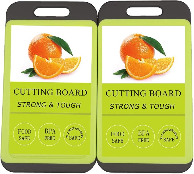 Mini Kitchen Cutting Board Mats, BPA Free, Dishwasher Safe, Juice Grooves - Image 2