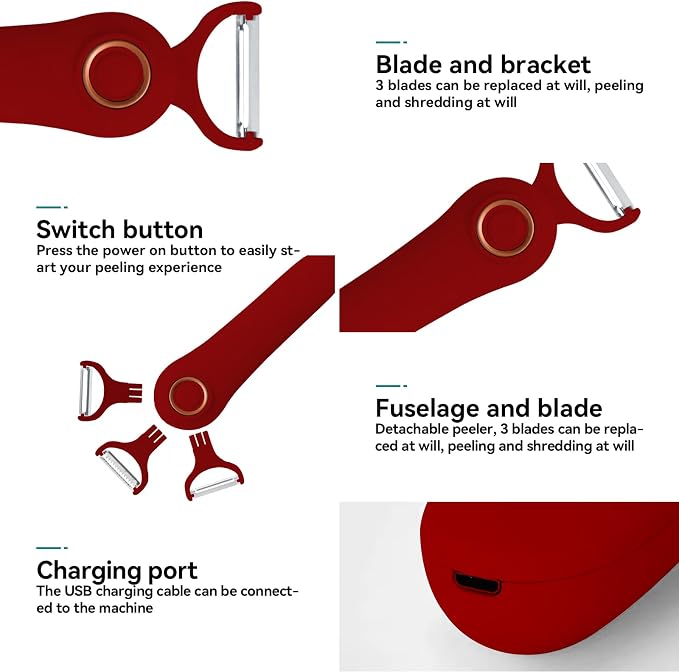 3-in-1 Electric Peeler | Auto Blade - Image 5