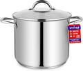 Stainless Steel Stockpot with Tempered Glass Lid 20 Quart, Durable 18/0 by Unknown