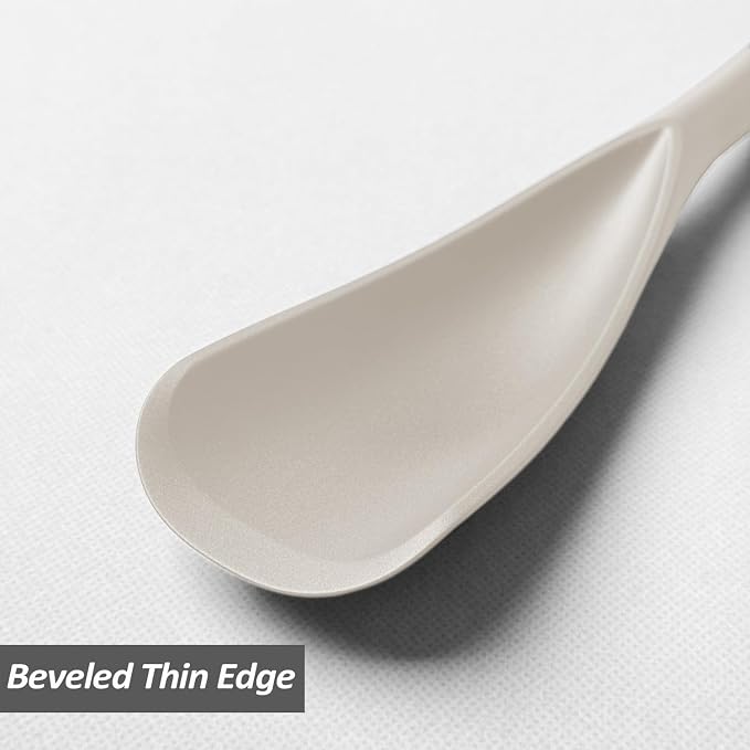 Cooking Spoon for Nonstick Cookwares, VOVOLY Silicone Spoon for Mixing - Image 4