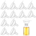 12 Pack Small Funnels for Kitchen use Filling Bottles Clear Polyethylene Funnel by SBYURE