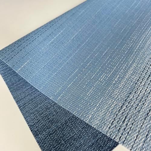 WAZAIGUR Placemats Set of 4, Easy to Clean Table Placemats, Light Blue