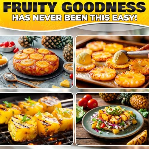 Pineapple Corer and Slicer, Apple Cutter, Stainless Steel Fruit Tool