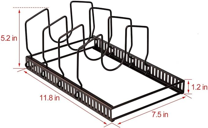 Toplife Pot Lids Organizer Rack - Image 2
