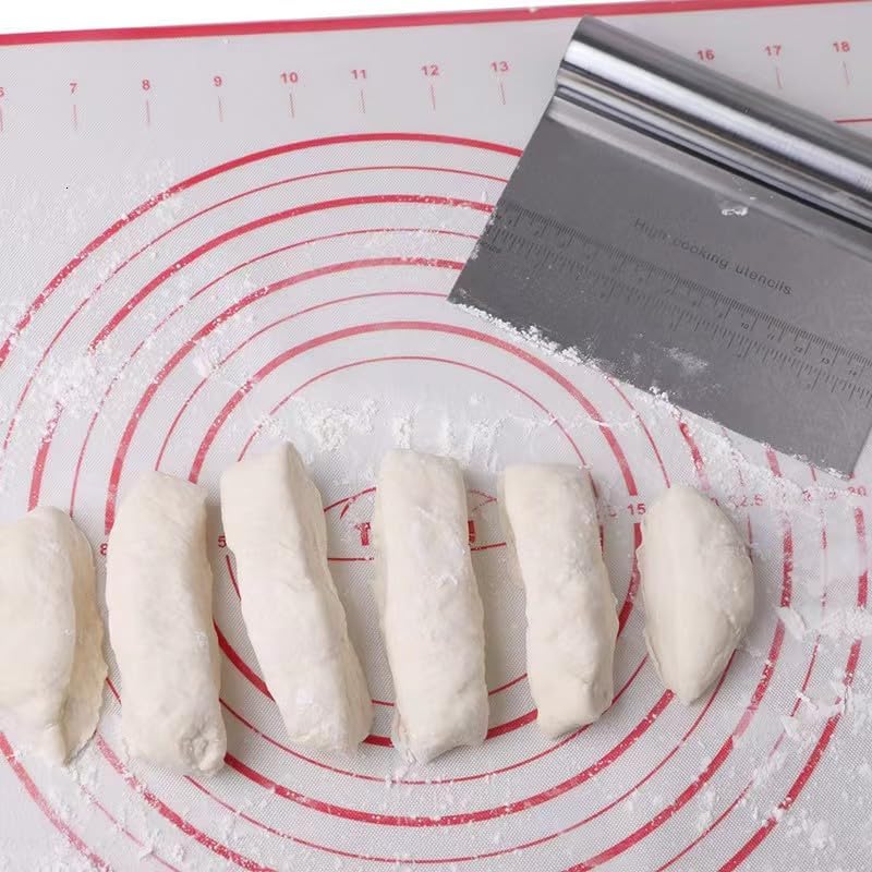 Pro Dough Pastry Scraper/Cutter/Chopper Stainless Steel Mirror