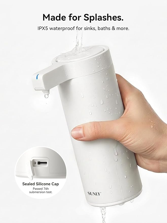 SUNLY Touchless Automatic Soap Dispenser – Clog-Free Pump, Fast Sensor - Image 6