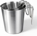 Newness 3-Pack Stainless Steel Measuring Cups Set, Metal Measuring Cup by Newness
