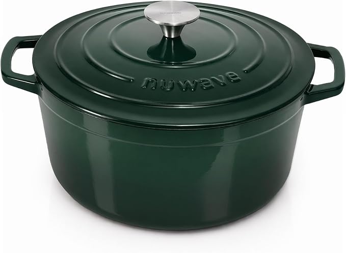 Nuwave 6QT Healthy Enameled Cast Iron Dutch Oven Pot by NuWave