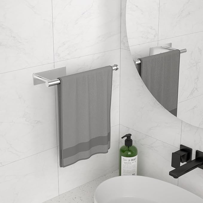 Paper Towel Holder Under Cabinet, Self-Adhesive, No Drilling, Stainless Steel - Image 7