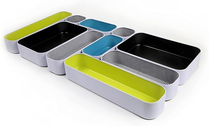 Three by Three Seattle 10 Piece Metal Organizer Tray Set by ThreebyThreeSeattle